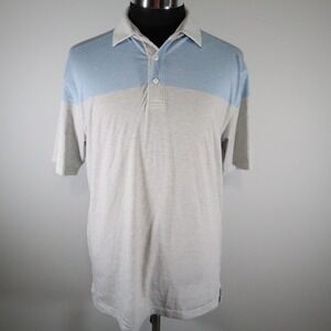 Oxford Polo Shirt Mens Medium Golf Performance Short Sleeve Belmont Country Club
